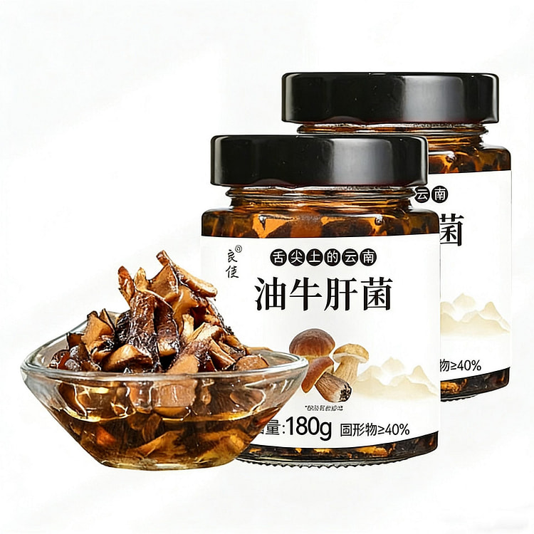 良使牛肝菌正宗云南美食即食牛肝菌油拌饭酱拌面香菇酱 180 克