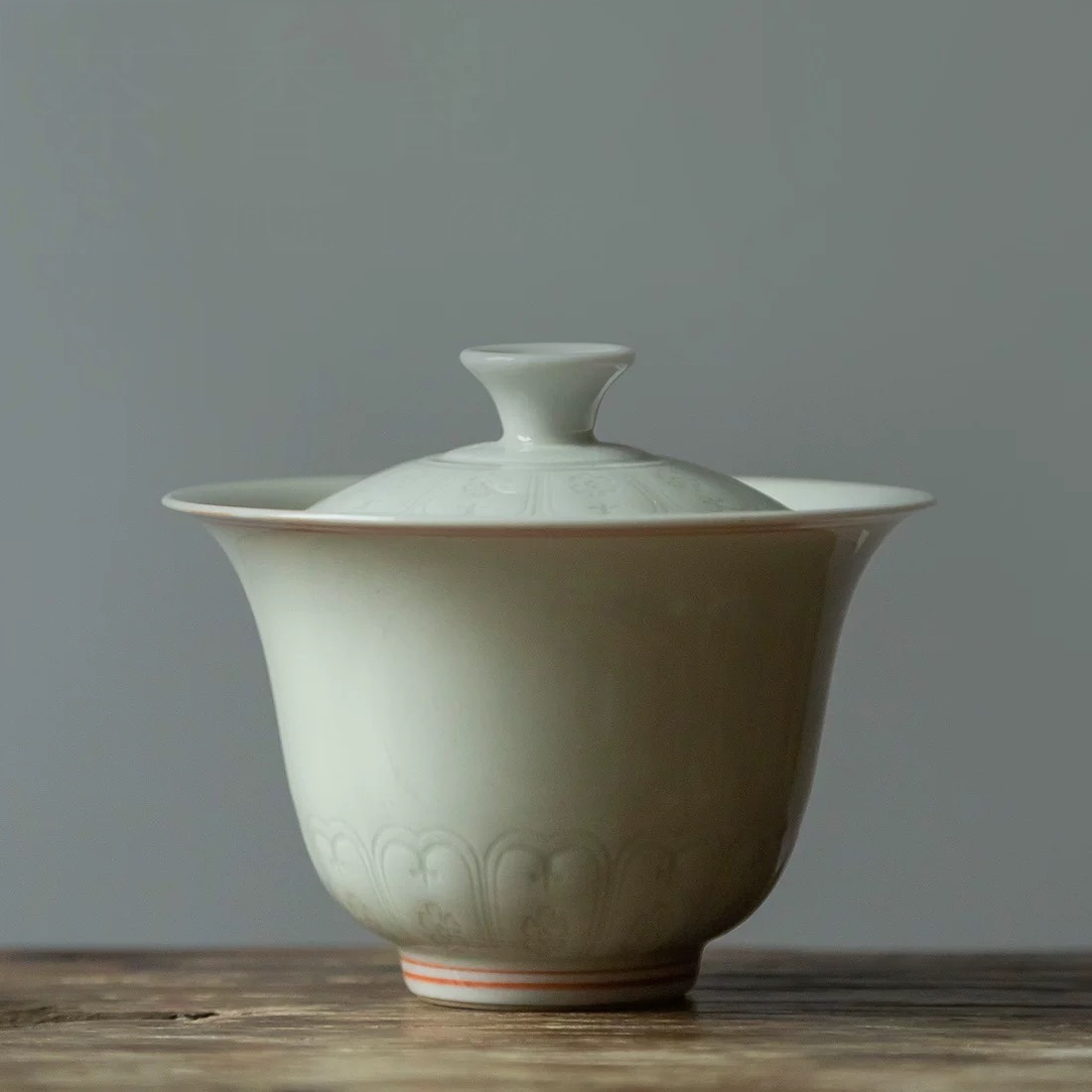 Red Glaze Zen Gaiwan 1 カウント