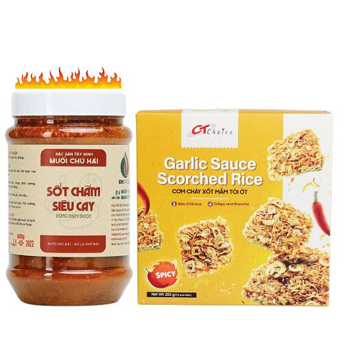 Crispy Rice & Spicy Dipping Sauce Combo