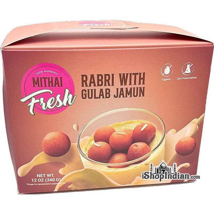 Mithai Fresh Rabri With Gulab Jamun, 12 oz pack