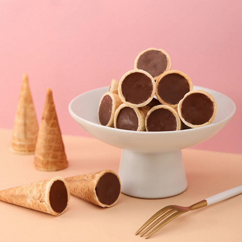 Filled Wafer Cones, Trio Flavor Pack: Chocolate 56 g