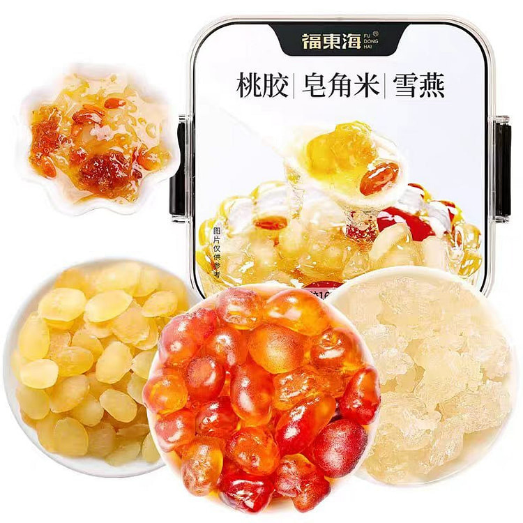 福东海 雪燕桃胶皂角米组合 天然无杂质 265 克