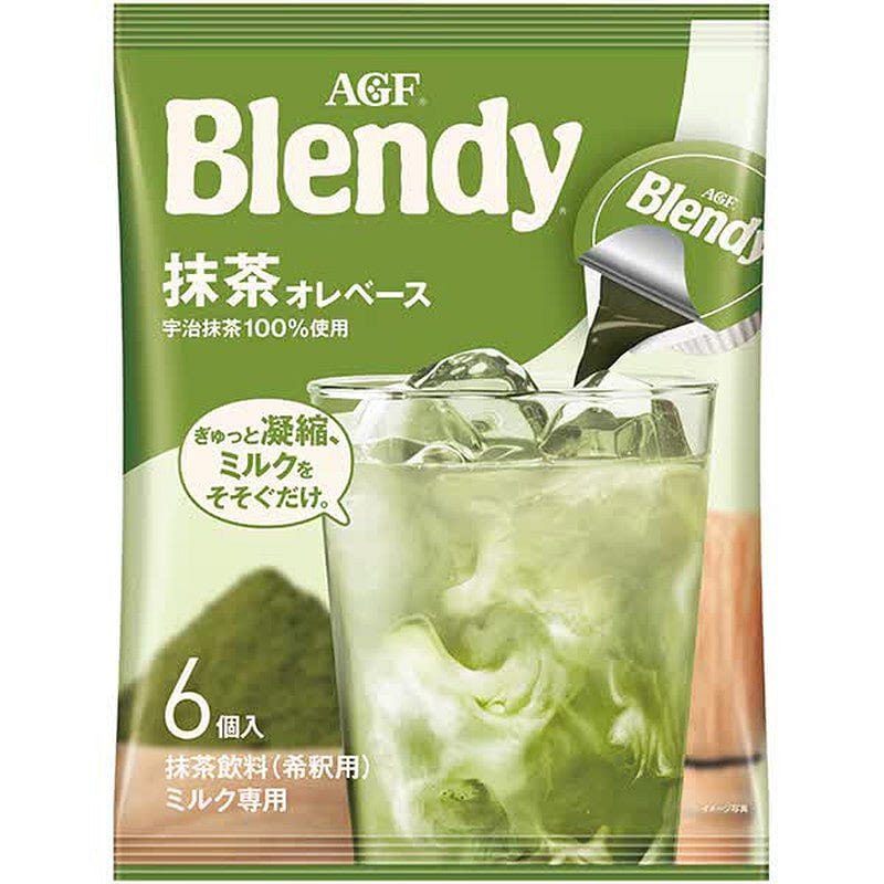 Ajinomoto AGF Blendy Matcha Au Lait 6 Pack 1 each