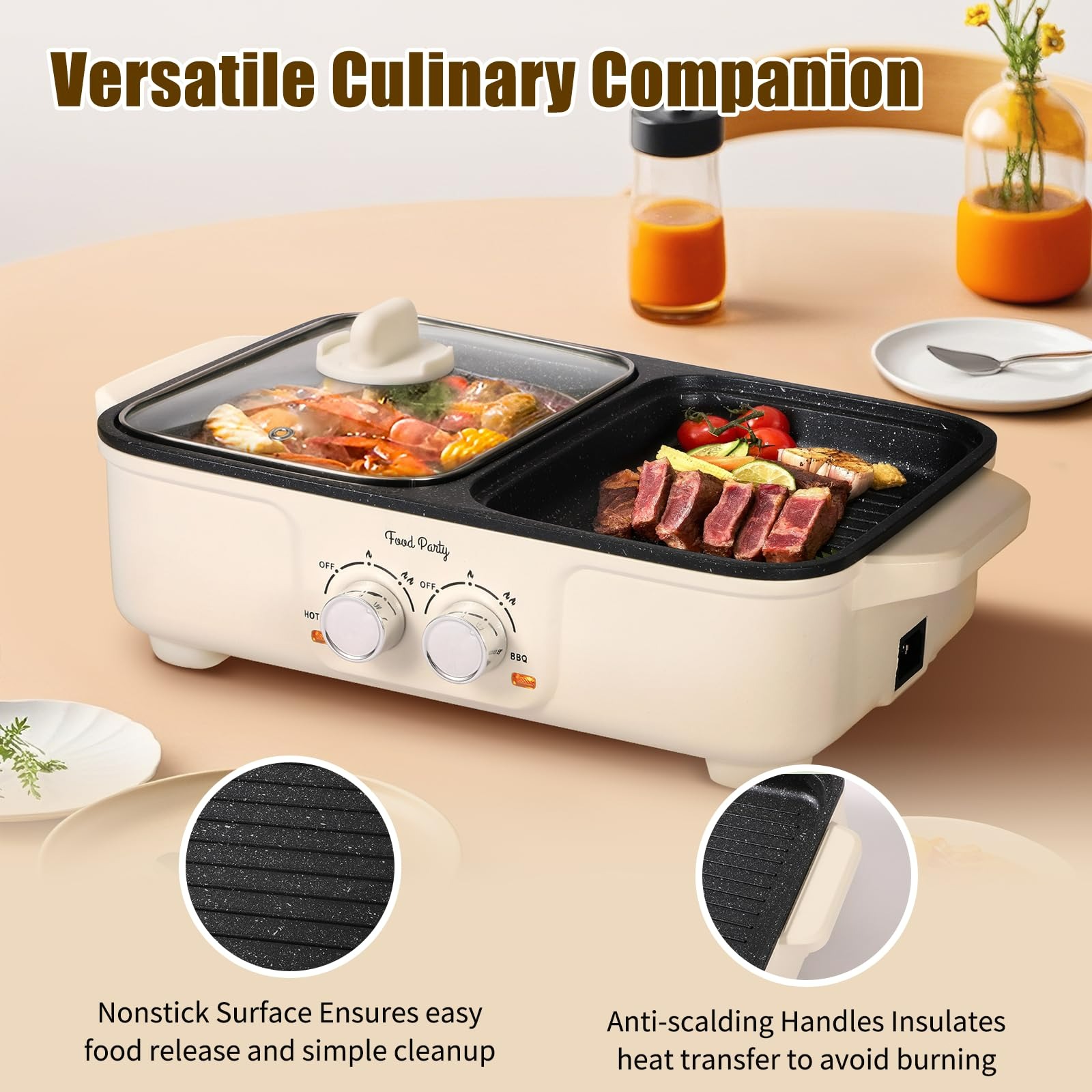 Hot Pot Electric Grill 2 in 1 Korean BBQ Grill 1 each - Weee!