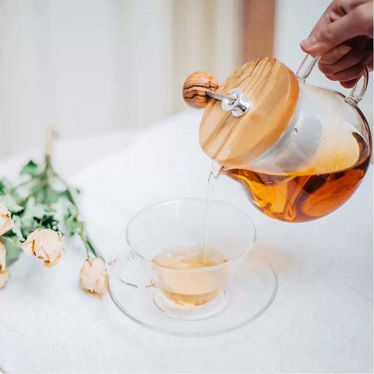 Japan Hario Olive Wood Teapot 450ml (Gift Box)