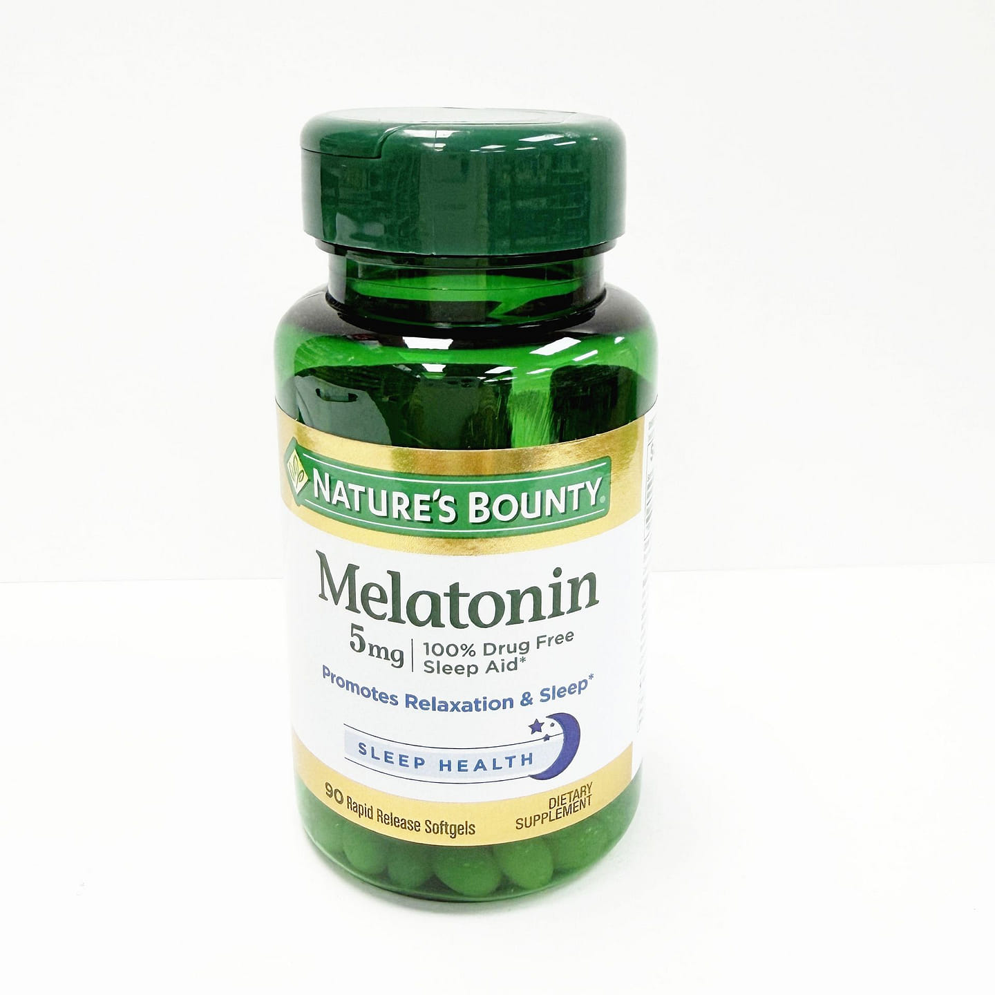 Nature’s Bounty Melatonin 5mg Softgels 90 Count 1 bottle