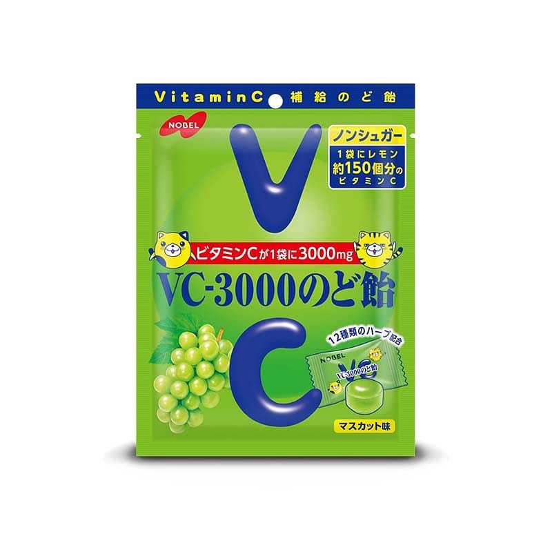 Nobel VC-3000 Throat Lozenges Green Flavor 90g 1 each