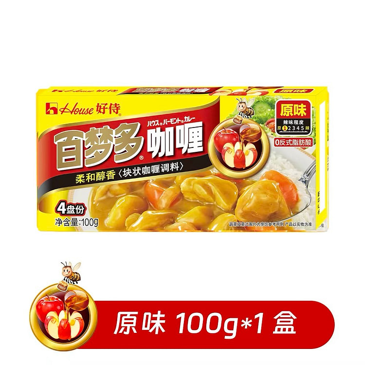 好侍 日式咖喱块原味 1盒 100 克