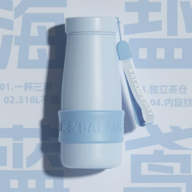 Fuguang 316L Thermal Mug Tea Mug Cooling Mug Blue 1 count