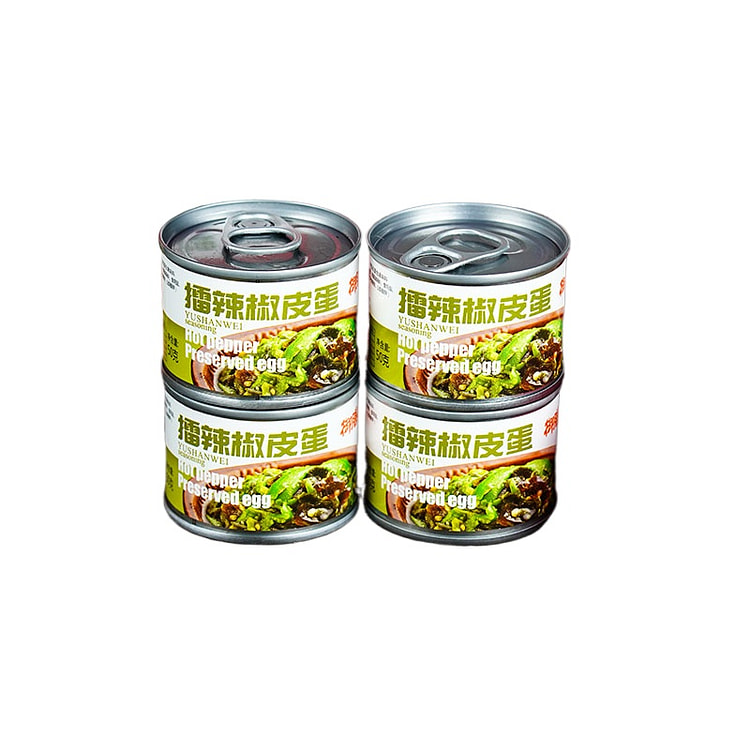 Yushan Weilei Chili Century Egg Chili Sauce Dining Menu, 50g * 4 Cans
