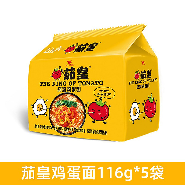 统一茄皇方便面新疆番茄袋装580g