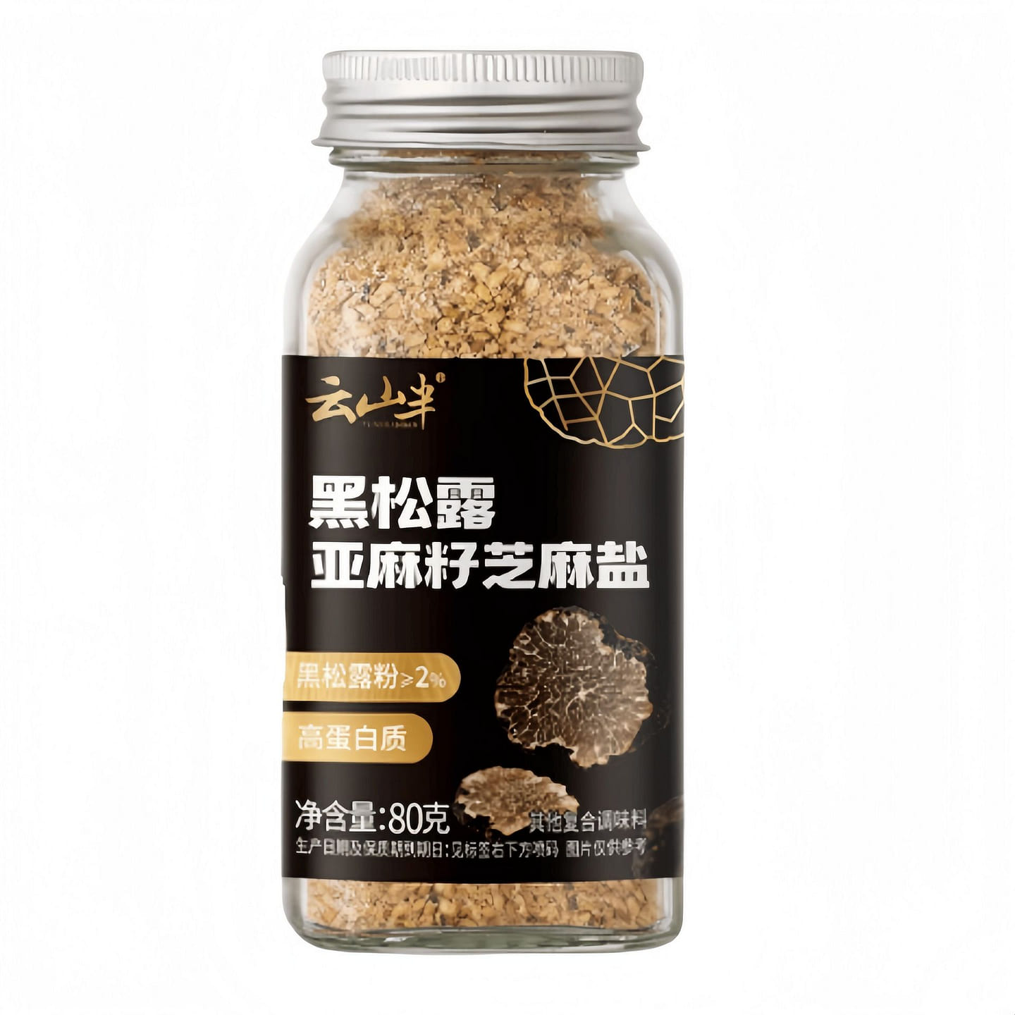 Black Truffle Sesame Salt 80g*1 Jar 80 g