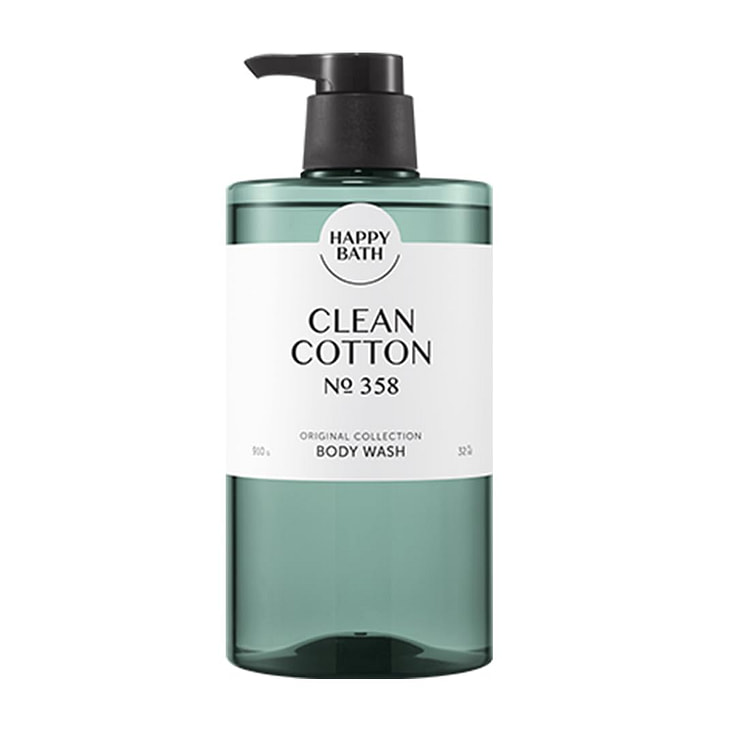 Happy Bath  Body Wash No 358  Clean Cotton 910g 1 each