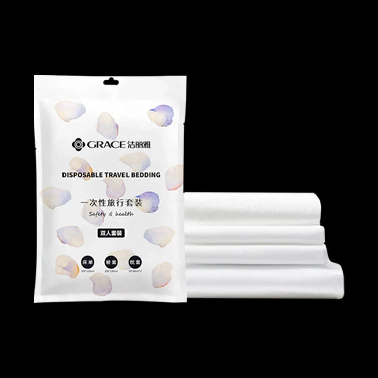 新款便携式床上一次性用品 双人旅差