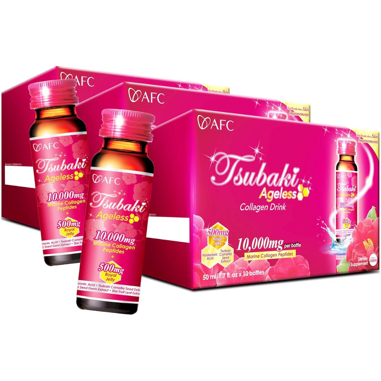 AFC Japan Tsubaki Ageless Beauty Collagen Drink 1 each