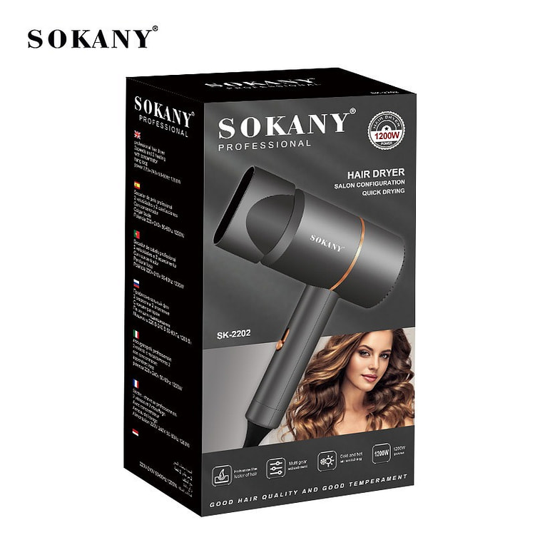 SOKANY家用小型便携式吹风机变频大功率电动吹风筒Hair dryer