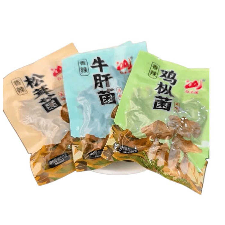 红土园 云南特产鸡枞菌松茸菌牛肝菌混合味 10袋