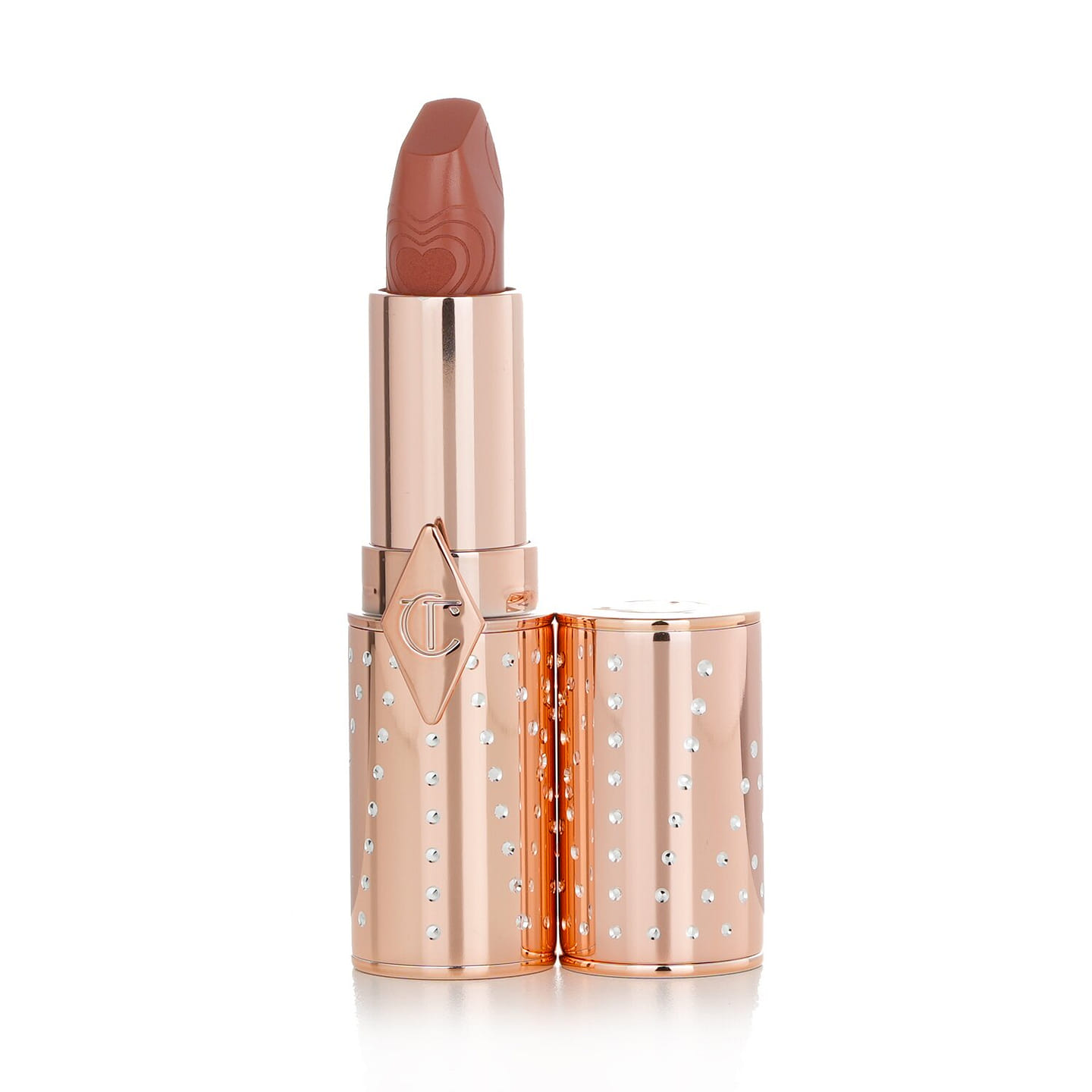 Charlotte Tilbury K.I.S.S.I.N.G Refillable Lipstick (Look Of Love Collection) – # Nude Romance (Peachy-Nude) 3.5g/0.12oz 3 g
