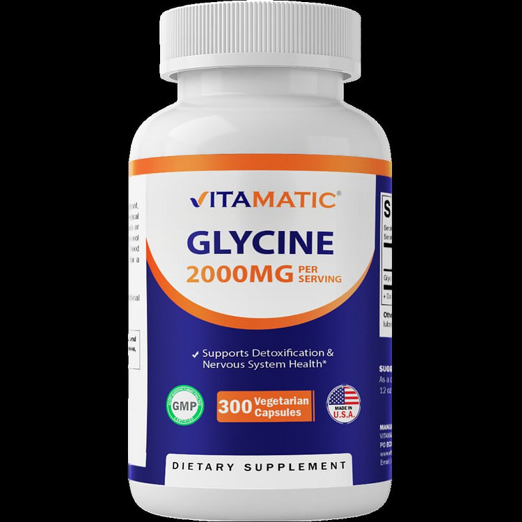 Glycine Supplement 2000mg - 300 Capsules