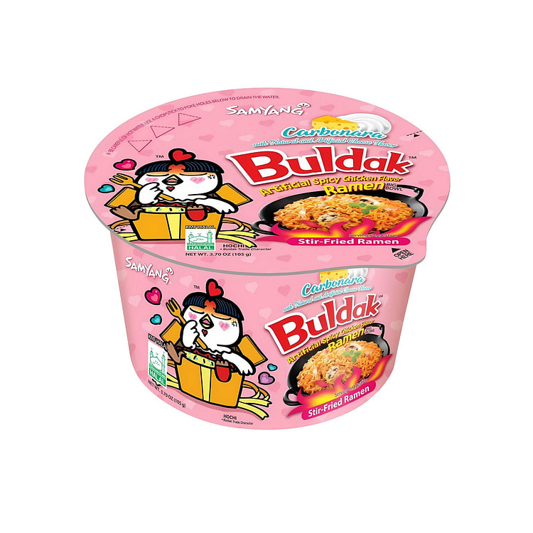 Samyang Buldak Carbonara Flavor Ramen Bowl