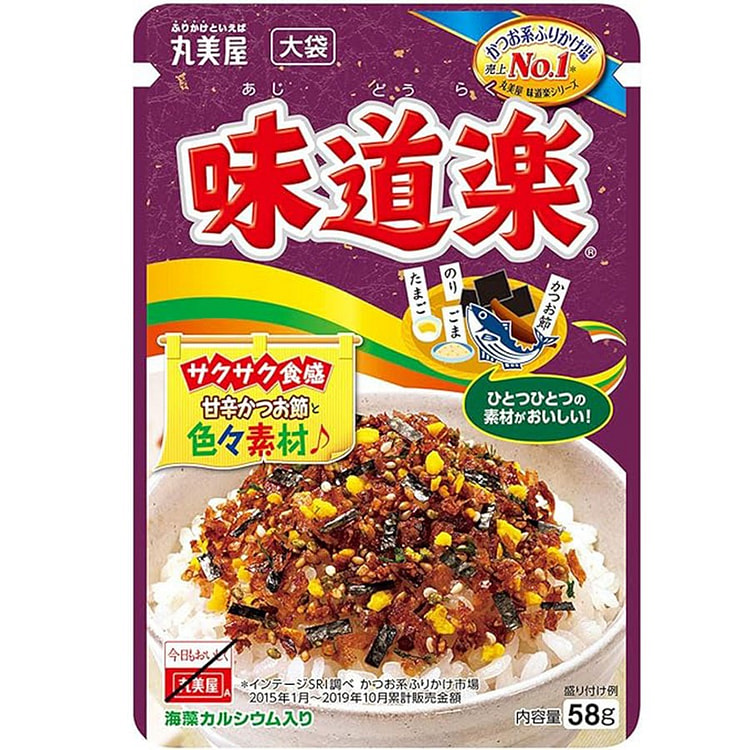 日本直邮 丸美屋 海苔即食拌饭料 鲣鱼味 25g /
