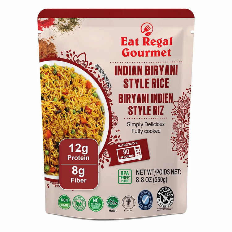 Eat Regal Indian Biryani Style Rice,Pack of 6 8.8 oz