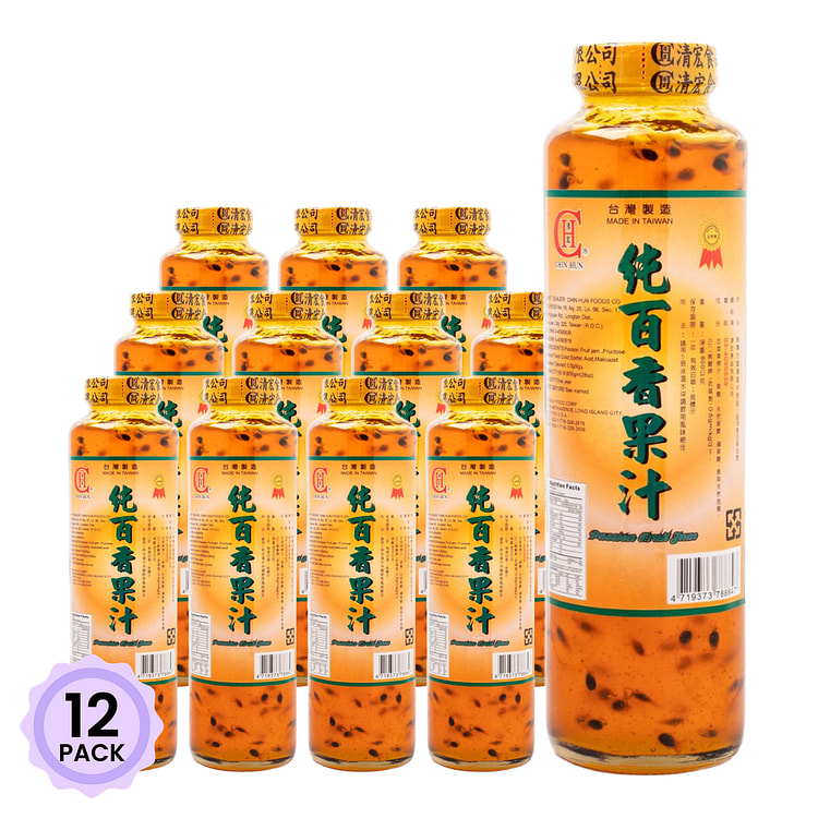清宏 百香果浓缩汁 800 克*12 包