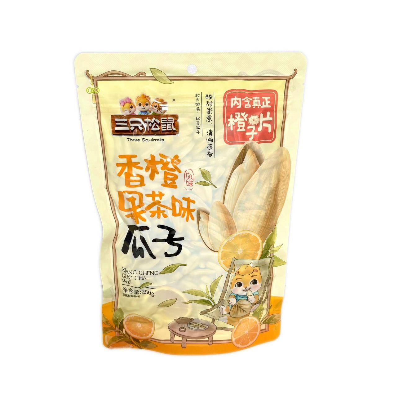 Three Squirrels Orange Fruit Tea Flavor 250g 250 g