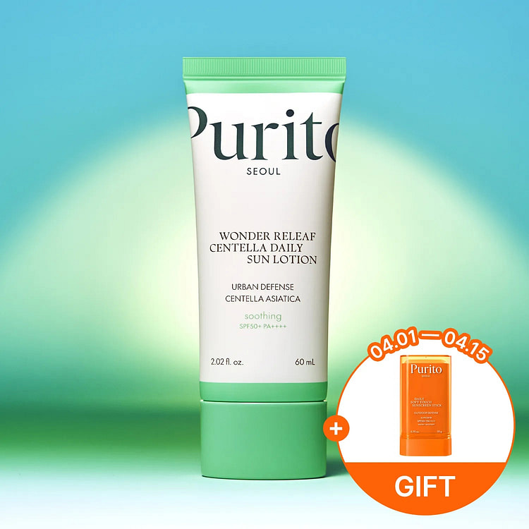 Purito积雪草日常防晒乳液SPF50+60毫升 1 份