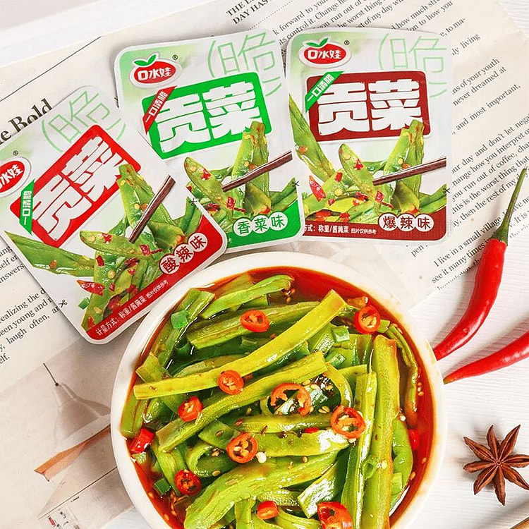 口水娃贡菜开袋即食9克*10包 30 克
