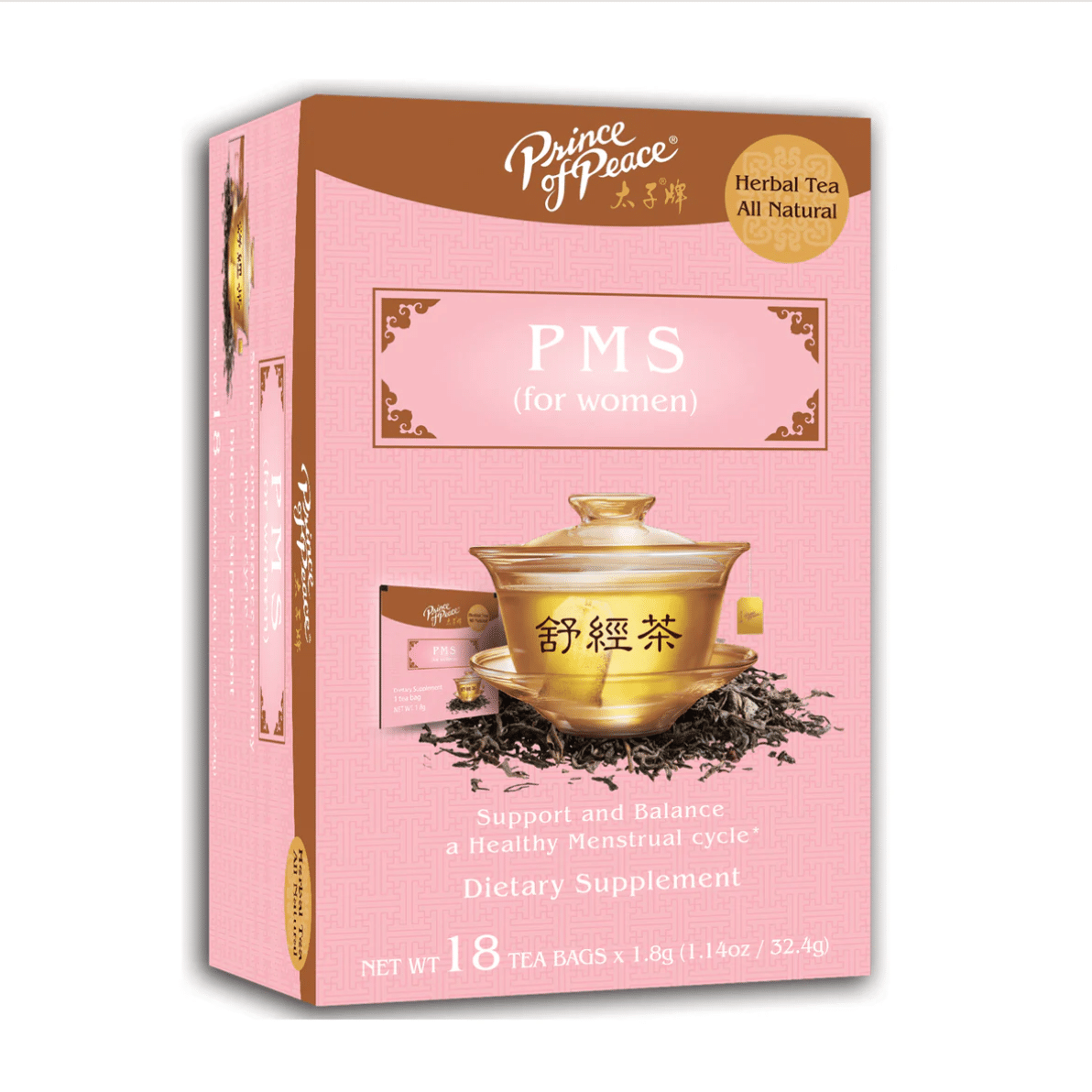 Prince of Peace PMS Tea, 18 tea bags 1 box