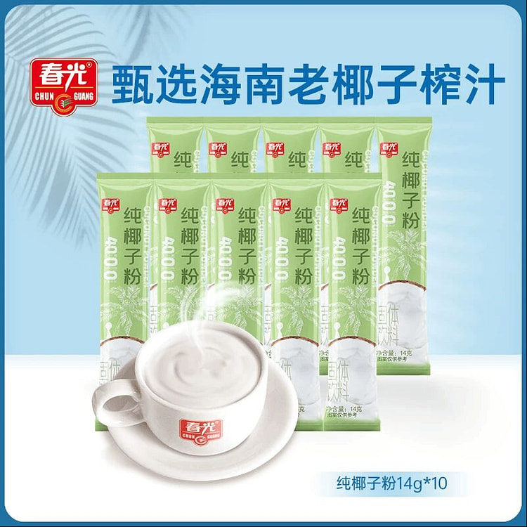 Chunguang Pure Coconut Powder 14g*10 Bags 0 Additi 140 g