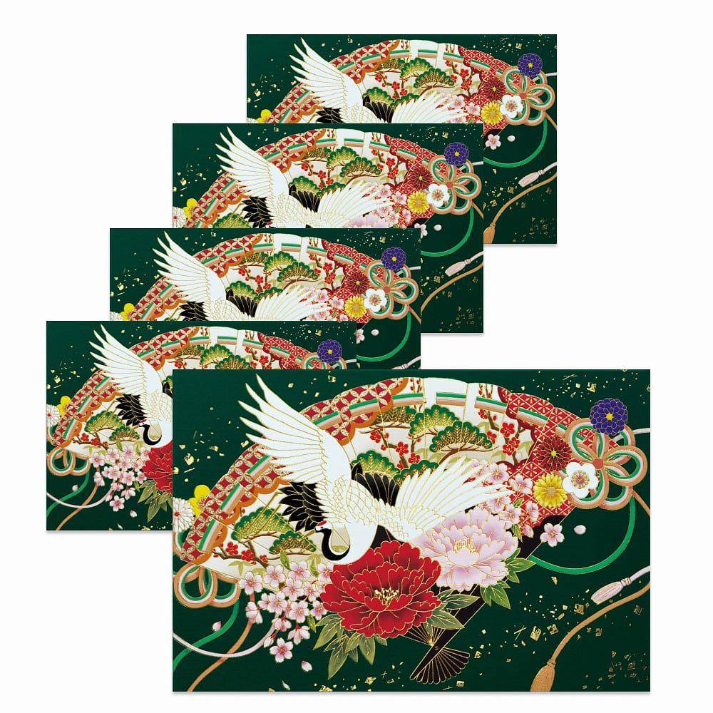 Japanese-style Christmas card 5pcs Made in Japan 1 case