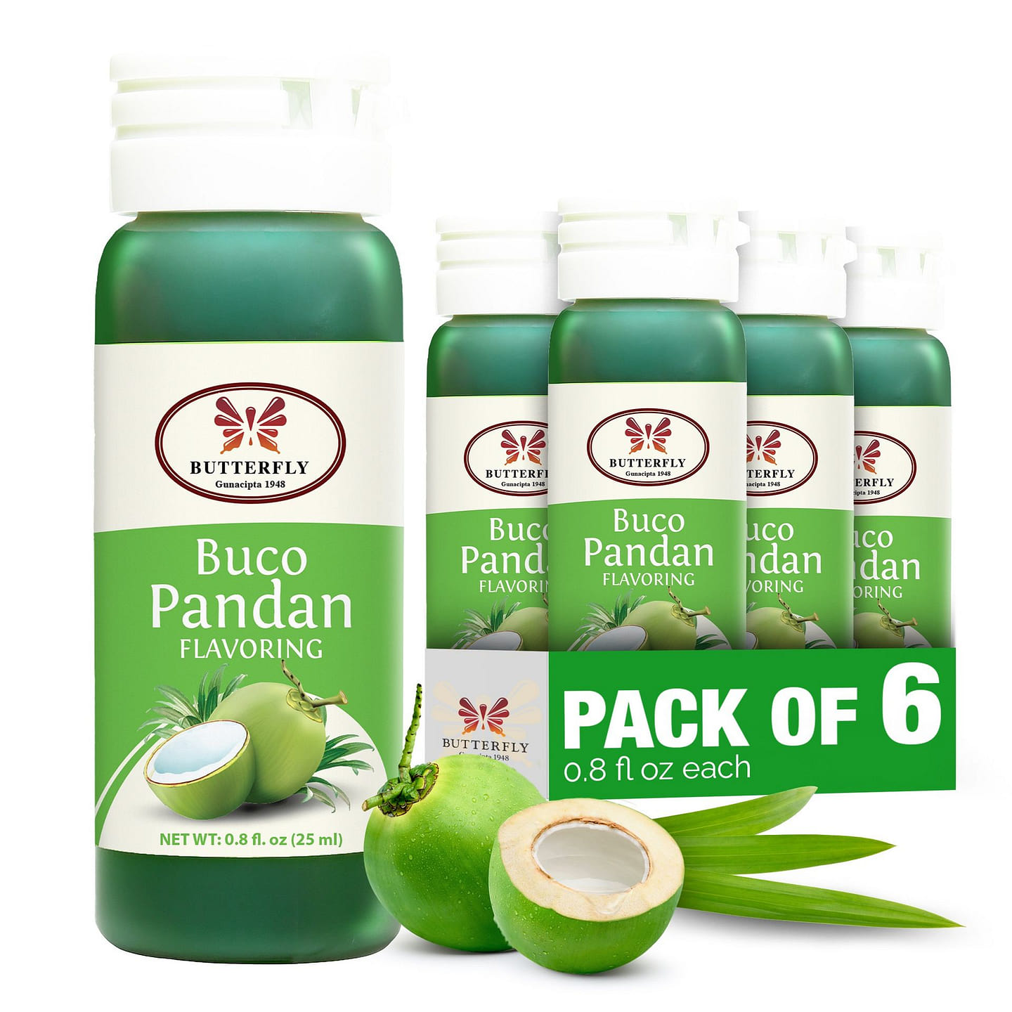 Butterfly Flavoring Cocopandan 25ml – Pack of 6 25 ml*6 pack
