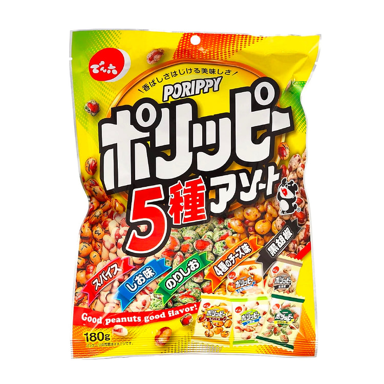 豆子零食 PORIPPY辣味盐味芝士胡椒味180g