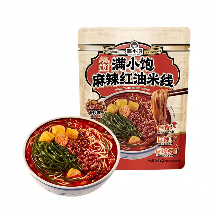 【新品上市】满小饱麻辣红油米线、242g*1袋 242 克