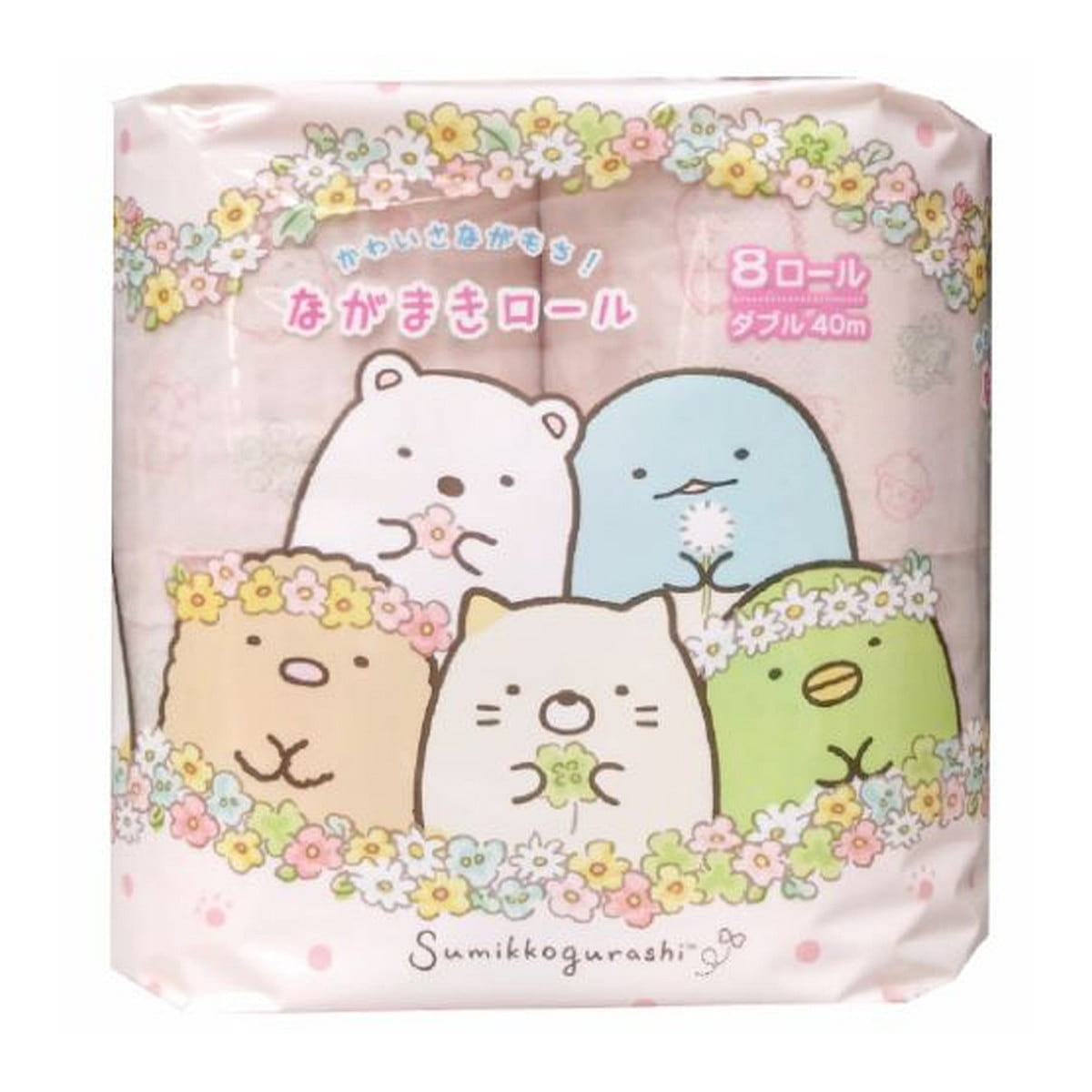 Izumi Sumikko Gurashi Long Toilet Paper 8 Rolls 8 count