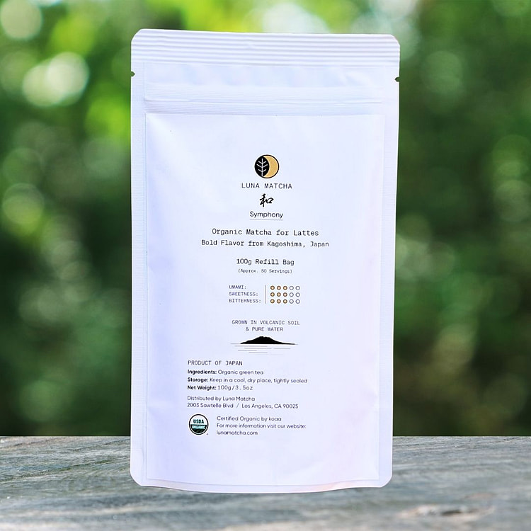 Organic Matcha - Bold Flavor for Lattes 100g Bag 1 each