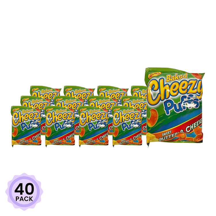 Leslie's Cheezy Puffs Sweet Butter & Cheese 55 g*40 pack