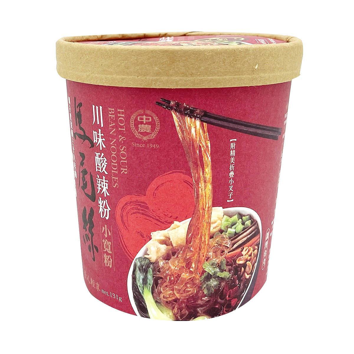 JUNGNUNG Hot & Sour Bean Noodles 131 グラム