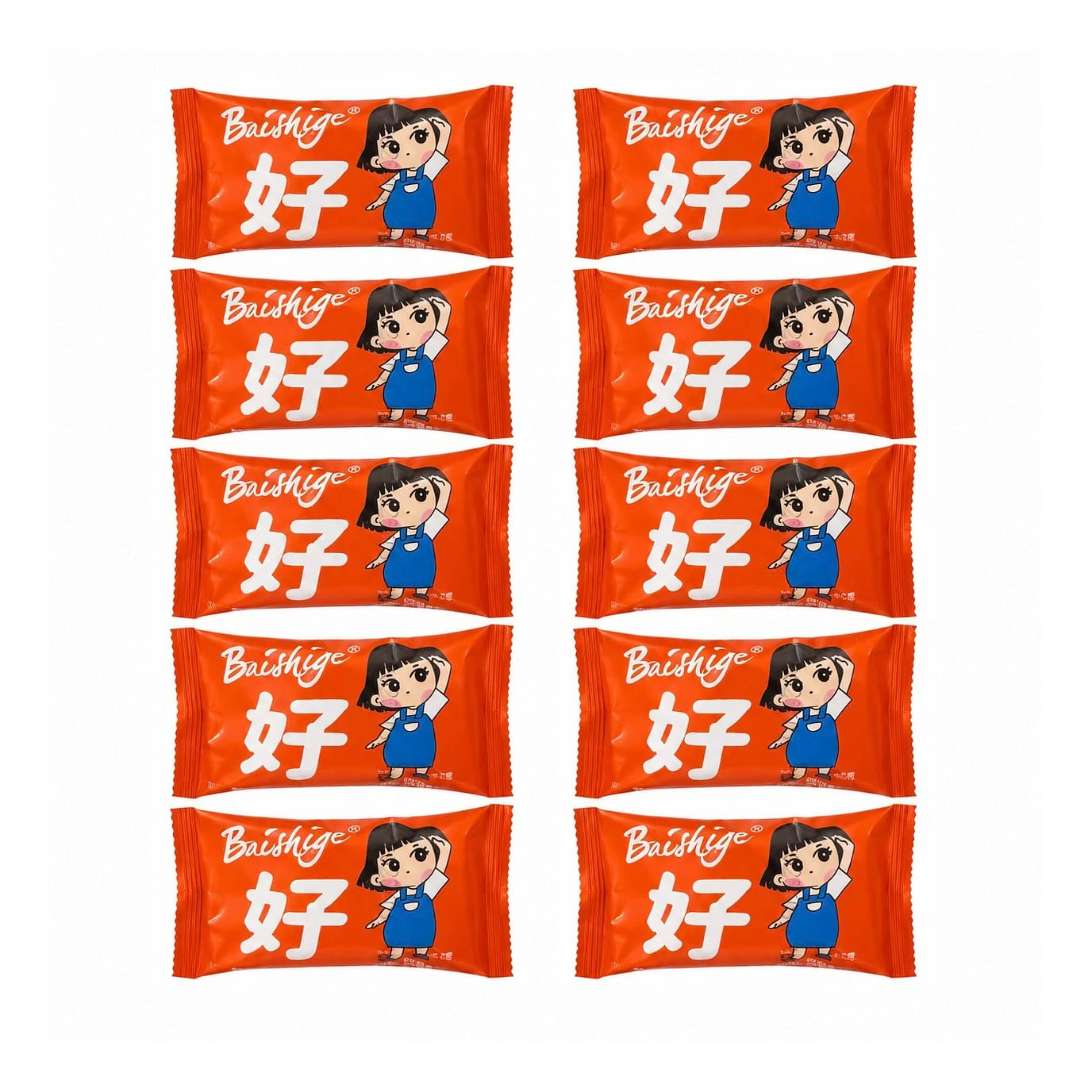 BAISHIGE Lava Wafer Biscuits 10 Packs 1 each