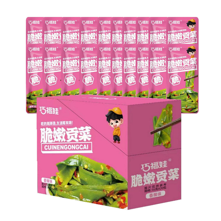 巧福娃 脆嫩贡菜香辣味 【嘎嘣脆爽】低卡解馋小吃