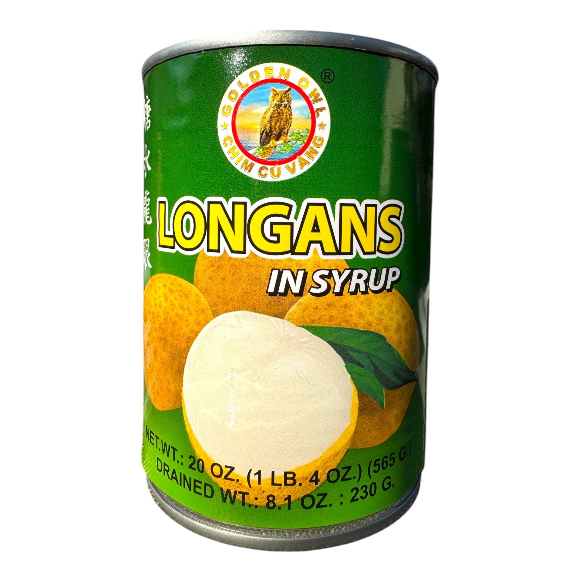 Golden Owl Longans in Syrup Nhan Lon Dong Hop 20 oz