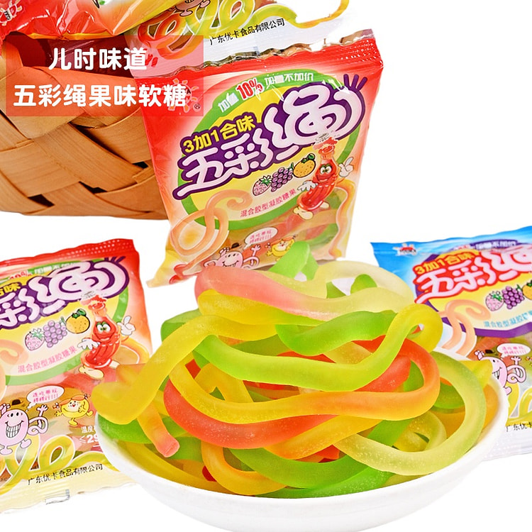 Yuka rope gummy nostalgia 12g*5 package