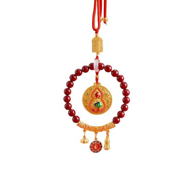 Mount Putuo Ping An Fu Lu Zhuan Jing Pendant 8cm 1 box