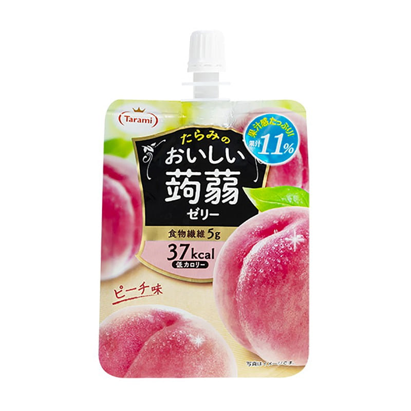 たらみ おいしい蒟蒻ゼリーピーチ味 150g 1 個