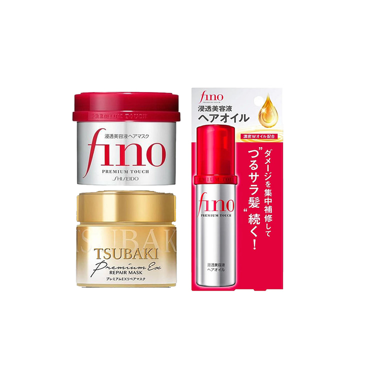 FINO&Tsubaki 发膜+FINO发油三件套