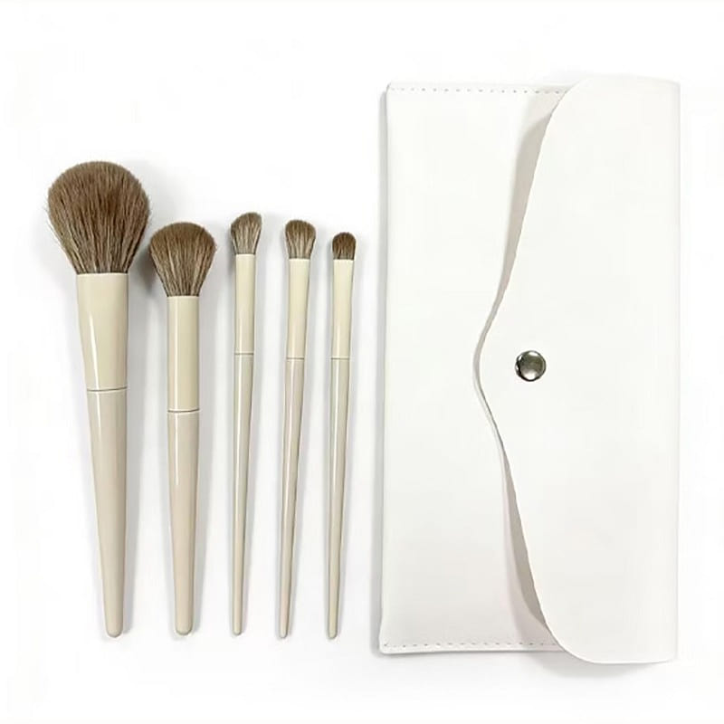 5-Pcs Makeup Brush Set Soft-Bristlewith Storage 1 each