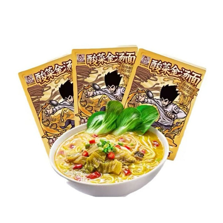 太二 酸菜金汤面 酸辣解馋 快乐吸溜 220g*3