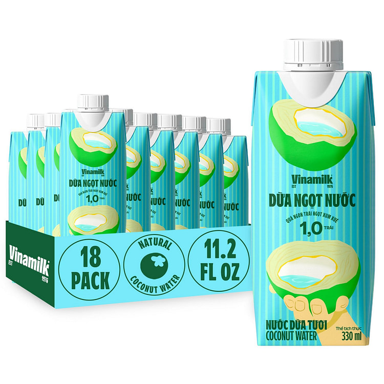 Vinamilk Coconut Water, To-Go Extended Set 11.2 fl.oz*18 boxes